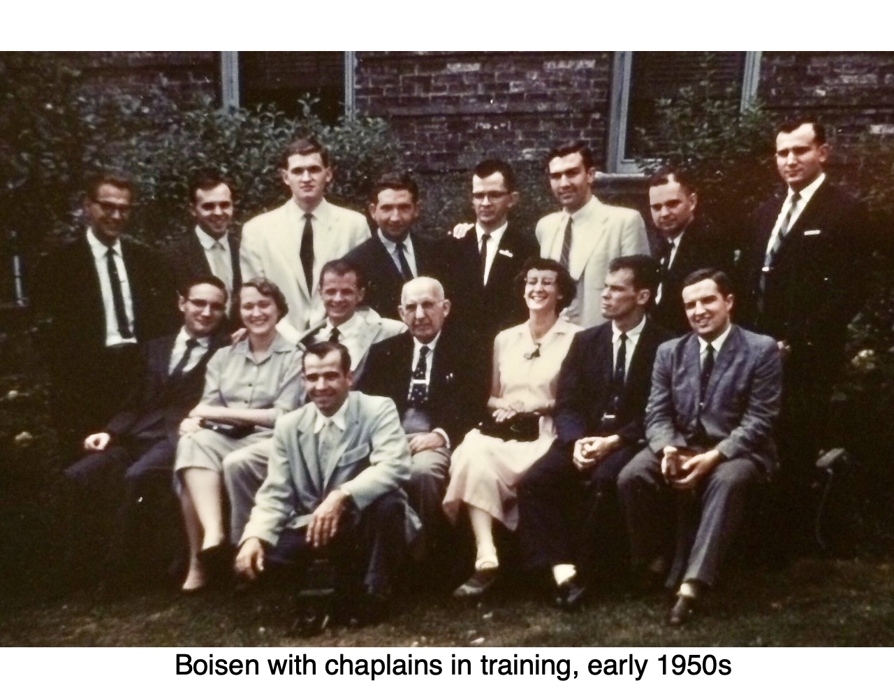 Boisen with Chaplains In Training, Early 50's